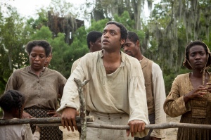 Chiwetel Ejiofor as Solomon Northup. 